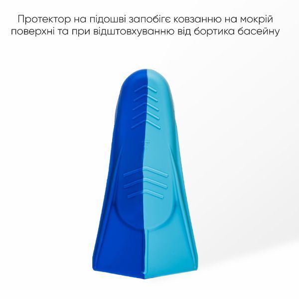 Короткие ласты для тренировки в бассейне Renvo Frio с закрытой пяткой Синий Голубой 24-26 (SF100-46 24-26) SF100-46 24-26 фото