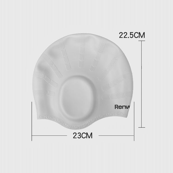 Доросла шапочка для плавання Renvo Asano Білий Уні OSFM (2SC110-03) 2SC110-03 фото