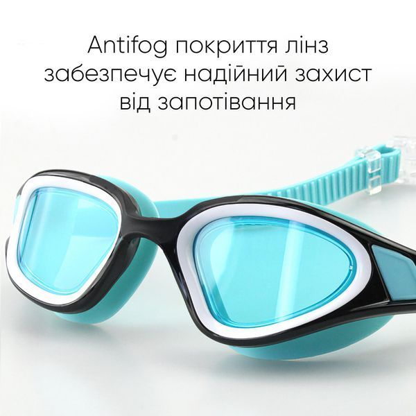 Окуляри для плавання Renvo Javari Уні Anti-fog Блакитний OSFM (2SG300-10) 2SG300-10 фото