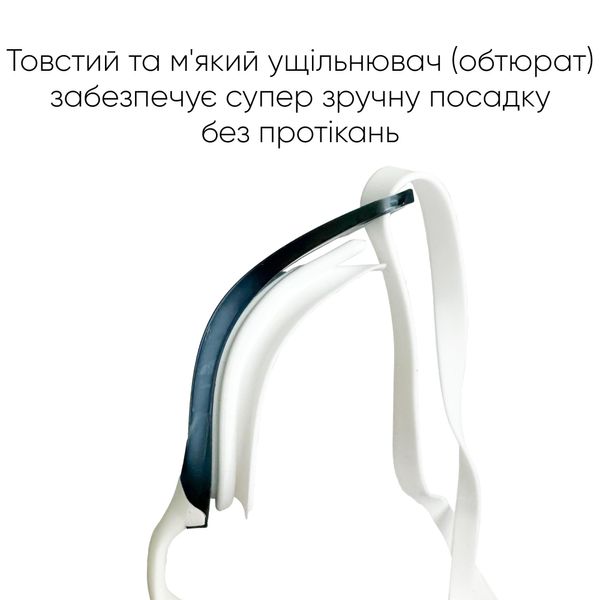 Окуляри для плавання Renvo Alat Pro Уні Anti-fog Білий Синій OSFM (2SG610-0306) 2SG610-0306 фото