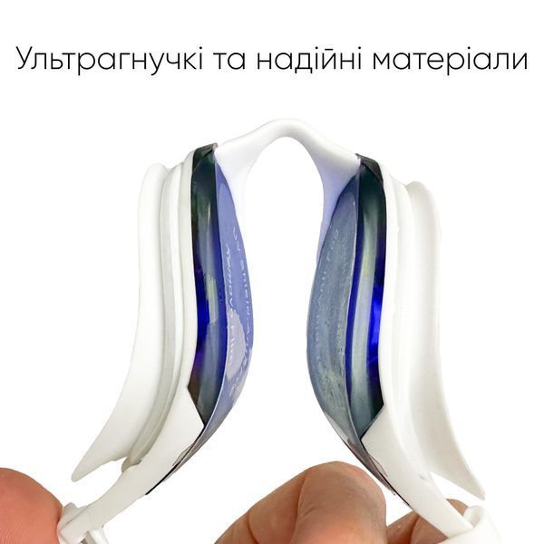 Окуляри для плавання Renvo Alat Pro Уні Anti-fog Білий Синій OSFM (2SG610-0306) 2SG610-0306 фото