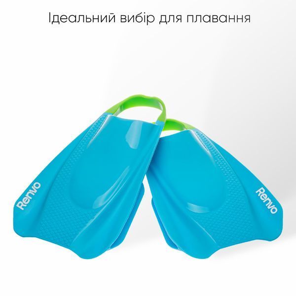 Короткі ласти для тренування в басейні Renvo Sado Pro із відкритою п'ятою Синій 36-38 (SF200-04 36-38) SF200-04 36-38 фото