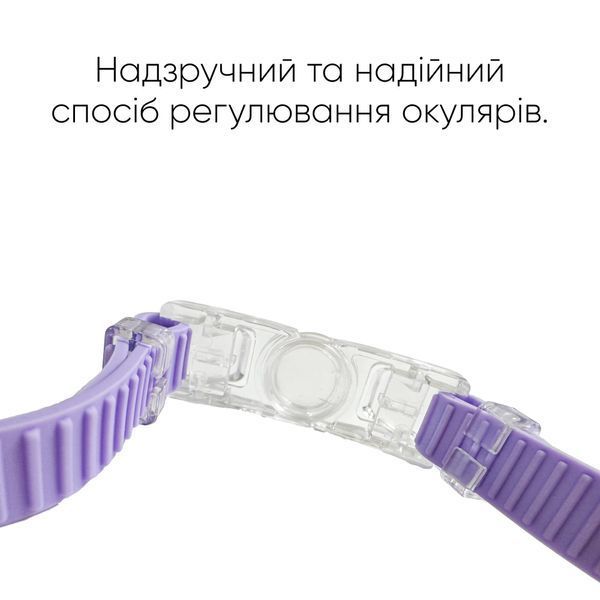 Очки для плавания Renvo Javari Уни Anti-fog Фиолетовый, Белый OSFM (2SG300-09) 2SG300-09 фото
