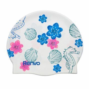 Доросла шапочка для плавання Renvo Kerio Shells Білий Уні OSFM (2SC150-0304) 2SC150-0304 фото