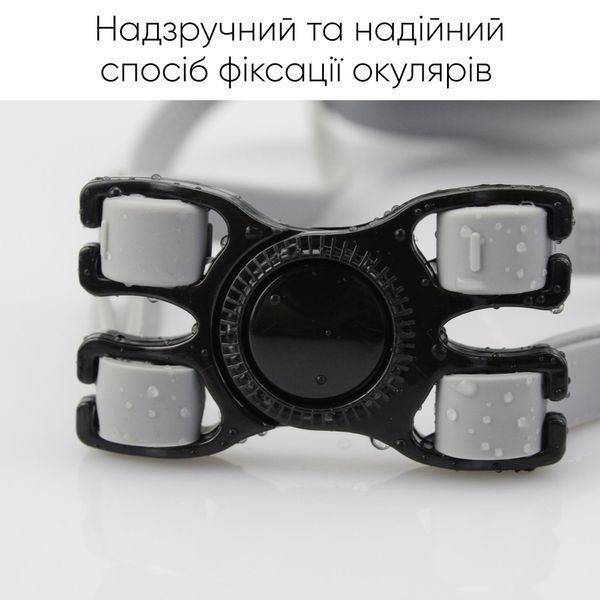 Очки для плавания Renvo Parma Уни Anti-fog Черный, Серый OSFM (2SG500-02) 2SG500-02 фото