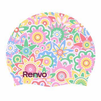 Доросла шапочка для плавання Renvo Kerio Flowers Різнокольоровий Уні OSFM (2SC150-0508) 2SC150-0508 фото