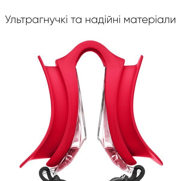 Детские очки для плавания Renvo Ertan JR Anti-fog Черный Красный OSFM (1SG120-0701) 1SG120-0701 фото