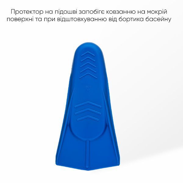 Короткие ласты для тренировки в бассейне Renvo Frio с закрытой пяткой Синий 24-26 (SF100-04 24-26) SF100-04 24-26 фото