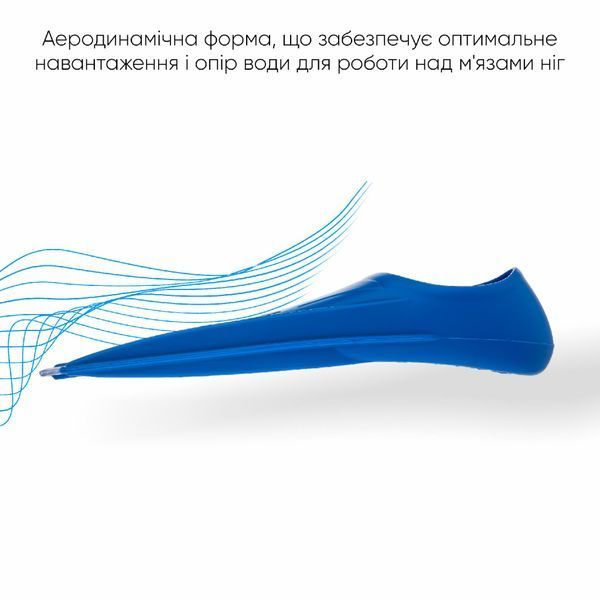 Короткие ласты для тренировки в бассейне Renvo Frio с закрытой пяткой Синий 24-26 (SF100-04 24-26) SF100-04 24-26 фото