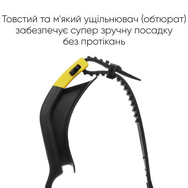 Окуляри для плавання Renvo Sangan Уні Anti-fog Чорний Жовтий OSFM (2SG320-018) 2SG320-018 фото