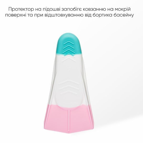Короткі ласти для тренування в басейні Renvo Frio із закритою п'ятою Різнокольоровий 24-26 (SF100-65 24-26) SF100-65 24-26 фото